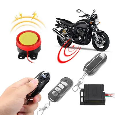 Universal Motorcycle Alarm System Immobiliser Remote Control Security Anti-theft • $16.57