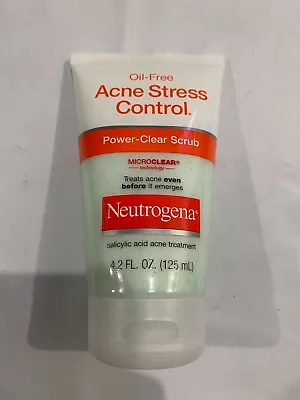 $6.99 • Buy Neutrogena Oil-FreeAcne Stress Control Power-Clear Scrub, 4.2 Fl. Oz EXP: 02/24