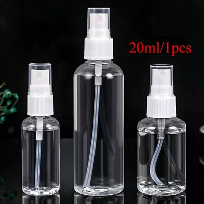 £1.78 • Buy Clear Plastic Empty Spray Bottles Refill Perfume Mist Pump Travel Reuse Bottle