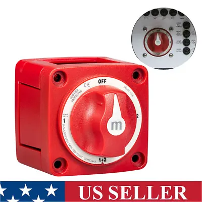 6007 M-Series Dual Battery Selector Switch 4 Position Marine Boat USA • $19.68