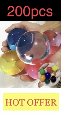 $10.50 • Buy 200  Large Magic Garden Water Beads Magic Aqua Balls Big Orbeez Gel Party