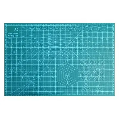 A3 Cutting Mat Anti Slip Board Self Healing Printed Grid Lines Arts Crafts Model • £6.99