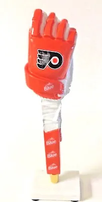Labatt Blue Philadelphia Flyers ALL ORANGE Hockey Glove Tap Handle New F/S - 13” • $134.95
