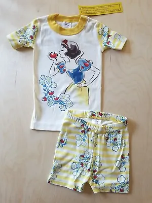 Nwt Hanna Andersson Disney Princess Snow White Short John Pajamas 90 3 3t • $29.99