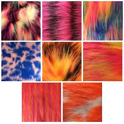 Long Haired Faux Fur Fabric - Multiple Lengths & Colours - AC 356 / YF54 • £320