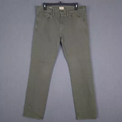 J Crew Pants Mens 32x30 (33x30) Green 484 Stretch Kurabo Japanese Fabric • $31.23