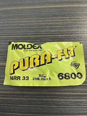 Moldex Pura Fit 6800 NRR33 UNCORDED Individually Sealed Earplugs 10 Pair • $8.99