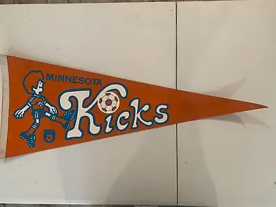 1980's Minnesota Kicks NASL Soccer Vintage Pennant • $14.99