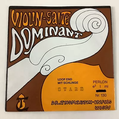 $9.98 • Buy New 4/4 DOMINANT VIOLIN E STRING Loop End Thomastik-Infeld AUSTRIA (HEAVY) 129