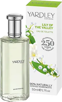 Yardley London Lily Of The Valley Eau De Toilette 50ml EDT Spray - Brand New • £10.48