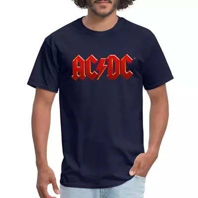 AC/DC Classic Logo With Lightning Bolt Men's T-Shirt • $19.99