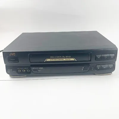 JVC HR-J643U Pro-cision 4 Head VHS Player VCR Tested NO REMOTE • $49.99