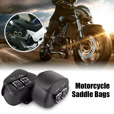 $62.99 • Buy Motorcycle Side Saddlebags Luggage Tool Bags For Yamaha V-Star 650 950 1100 1300