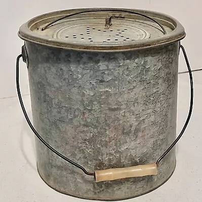 Vintage Frabills Full Metal FullFlote Minnow Bait Pail Bucket Fishing  • $14.99