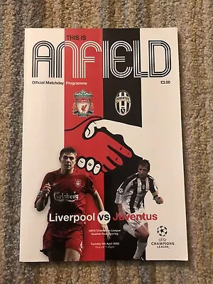 Liverpool V Juventus - 2004/05 - UEFA Champions League - Match Day Programme • £0.99