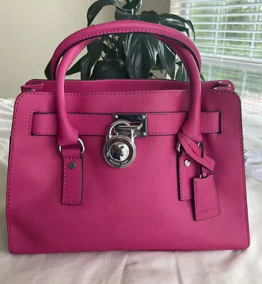 Michael Kors Hamilton Satchel Bag  Fuchia Pink • $85