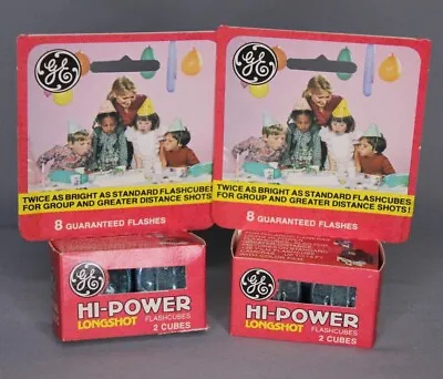 2 Boxes - GE Hi-Power Longshot Camera Flashcubes -Unopened - 4 Cubes • $10