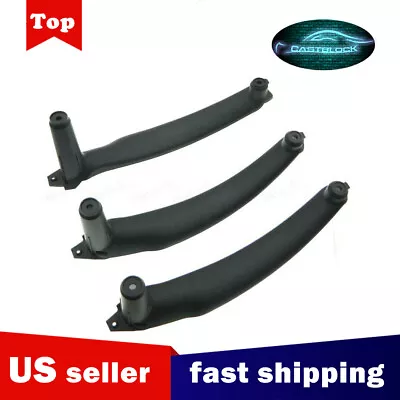 $29.45 • Buy For BMW E70 E71 X5 2004-2016 3pcs Interior Door Handle Cover Trim Panel