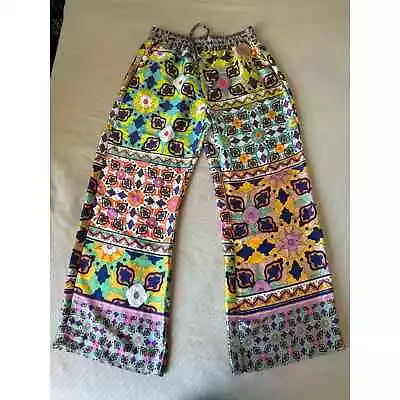 Zara Drawstring Printed Pants Size M • $29