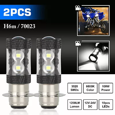 6000K HID White H6M LED Headlight For Yamaha YFZ450R Rhino 700 Raptor YFM660 TRX • $9.48