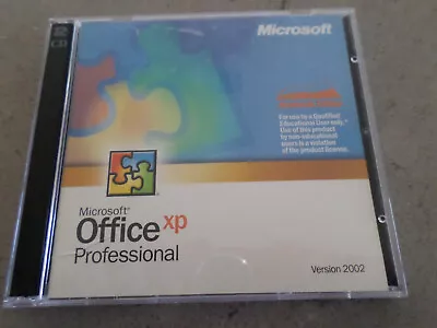 Microsoft Office XP 2002 Professional 2002 2 CD Set W/ Product Key • $21.99