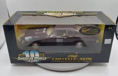 1/18 Ertl American Muscle 10 Years 1968 Chevrolet Chevelle Ss396 Burgundy • $52