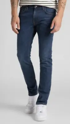 Lee Jeans Mens Luke Slim Tapered Fit 'Dark Westwater' FACTORY SECONDS L279 • £20.99