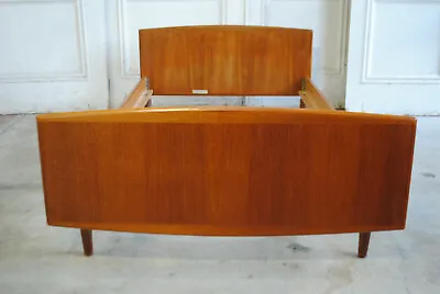 Vintage MCM Sannemann Mobelfabrik Teak Bed Denmark 1960's • $400