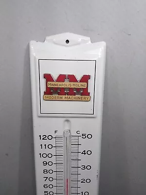 Vintage Scarce Minneapolis Moline Modern Machinery Thermometer  Marked USA 54 • $125