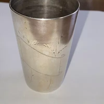 Antique 800 Silver Polish Shot Glass • $85