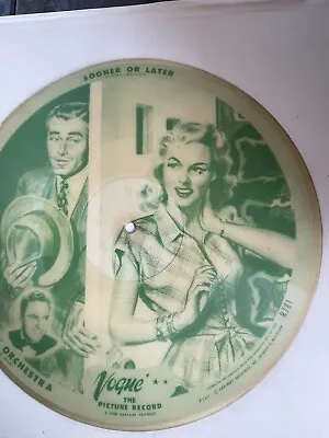 ART KASSEL ORCHESTRA -- Vogue Picture Disc # R781 - SOONER OR LATER + I Love You • $15