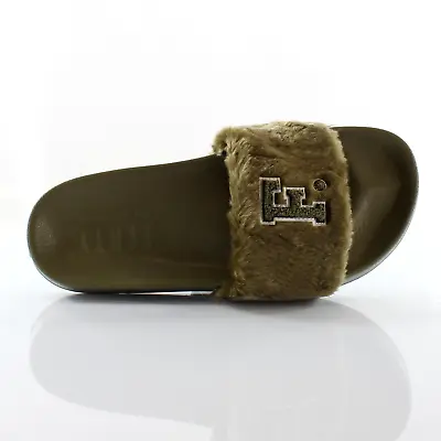 $103.38 • Buy Puma X Leadcat Fenty FU Fur Womens Sliders Slip On Slide Olive 367089 01