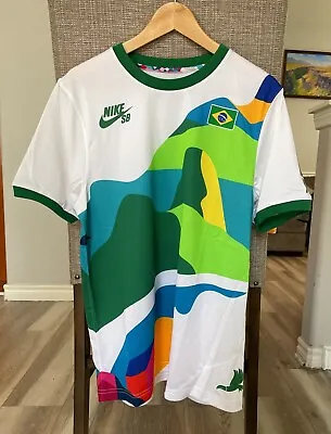 $119.99 • Buy Nike SB X Parra Brazil Federation Kit Crew Jersey Men's Size S [CT6085-100]