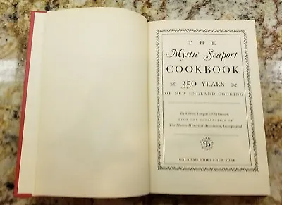 The Mystic Seaport Cookbook By Lillian Langseth-Christensen 1970 • $49.99