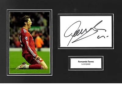 £79.99 • Buy Fernando Torres Signed 12x8 Photo Display Liverpool Autograph Memorabilia COA