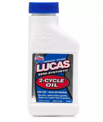 Lucas Semi-Synthetic 2-Cycle Oil 2.6 Oz • $11.53