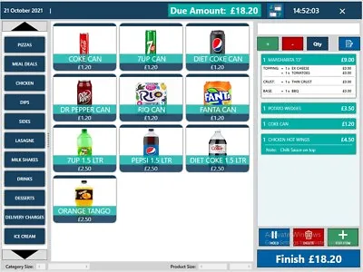 EPOS Software For Takeaway Restaurants Cafes  Desserts Shops & More • £275