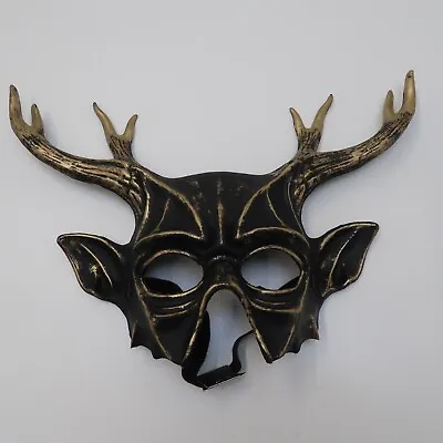 Spirit Halloween Devil Short Lace Horn Halloween Masquerade Mask Party Eyes • $10