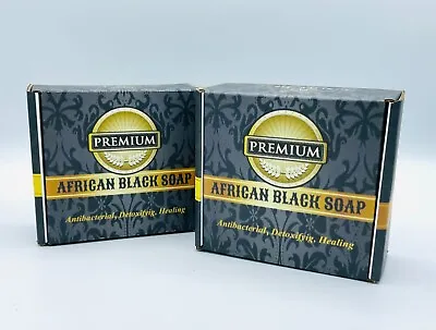 $23.50 • Buy 3 X Raw African Black Soap Organic Bar From Ghana Bulk Face Acne Body Wash 3Lbs