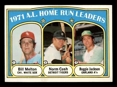 1972 Topps Baseball #90 A.L. Home Run Leaders Jackson EX/MT *d4 • $12