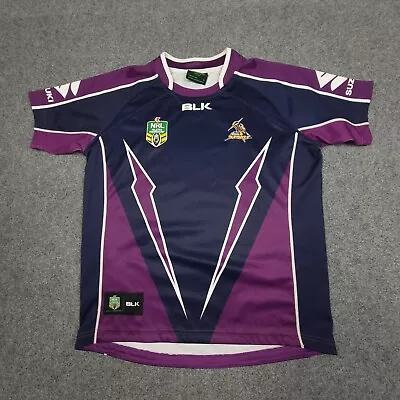 Melbourne Storm Jersey Kids 16 Years Purple Rugby League Nrl Sports Size 16 • £24.98