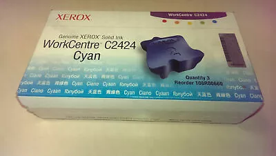 Xerox ORIGINAL Unused Solid Ink WorkCentre C2424 Cyan 108R00660 • £50.89