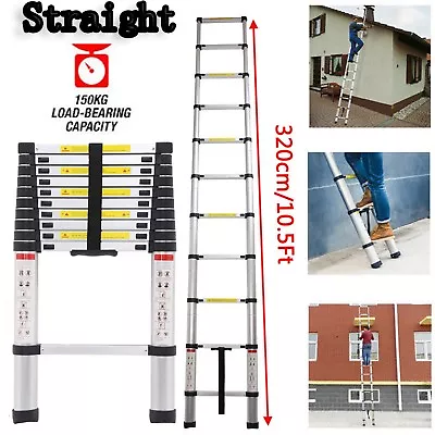 3-20.3FT Portable Heavy Duty Multipurpose Aluminium Telescopic Ladder Extendable • $71