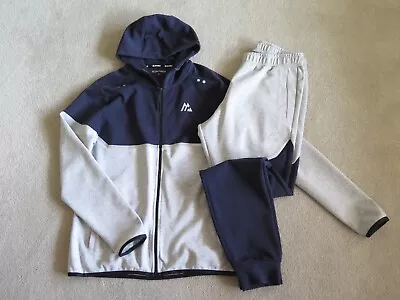 Men's Navy & Grey MONTIREX Hooded Jogging Suit Tracksuit Size Medium • £2