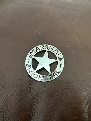 1987 Franklin Mint Marshal Wichita Sterling Silver Badge Shield Police Free Ship • $39.95