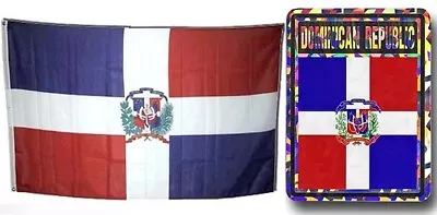  Wholesale Combo Set Dominican Republic 3x5 3’x5’ Flag And 3 X4  Decal • $11.88