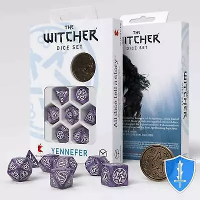 Q-Workshop The Witcher Yennefer - Lilac And Gooseberries Dice Set (8) D&D RPG • $15