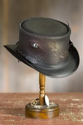 Draco Top Hat Leather By American Hat Makers • $375