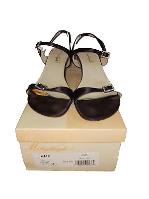 MICHAELANGELO Jane Womens Size 6.5 Purple Open Toe Heels Sandals Shoes  • $16