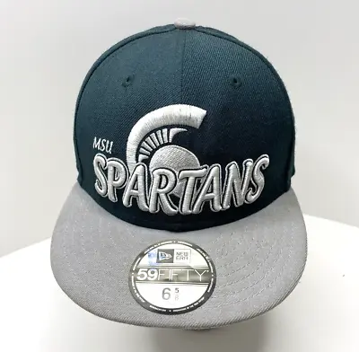 Michigan State Spartans New Era 59FIFTY Fitted Hat 6 5/8 - Embroidered Logo • $11.97